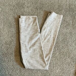 Lululemon White and Grey Align Leggings